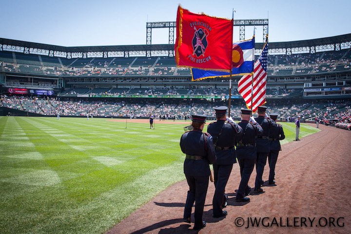 Elite Firefighters at Coors Field